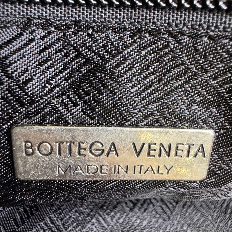 Bottega Veneta 藍黑雙色復古手提包-12