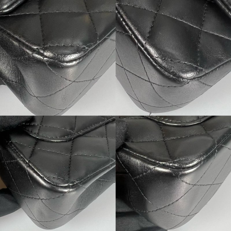 CHANEL CF20羊皮黑金鍊包 A69900/保卡款21開-10