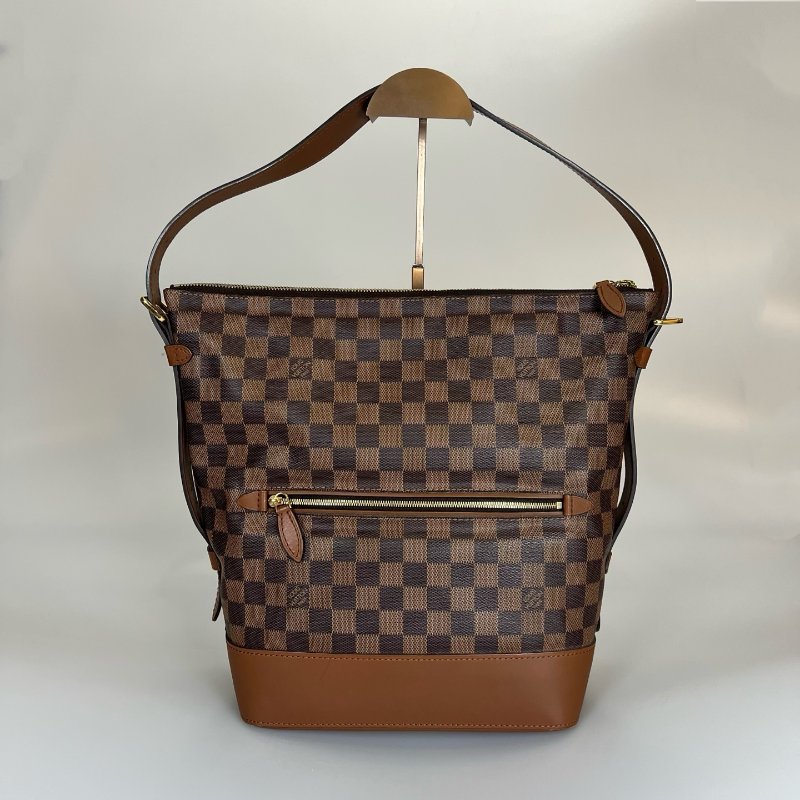 LV N41544 棋盤格紋肩背兩用馬鞍包-0