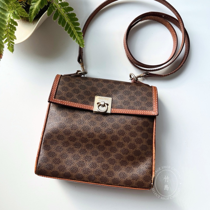 CELINE 老花 迷你凱斜背包-0