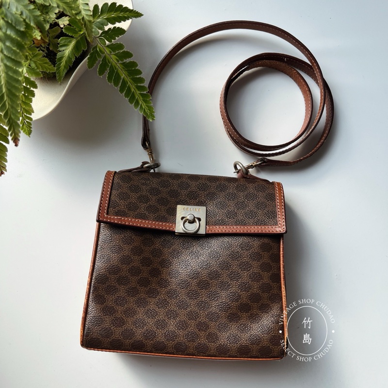 CELINE 老花 迷你凱斜背包-8