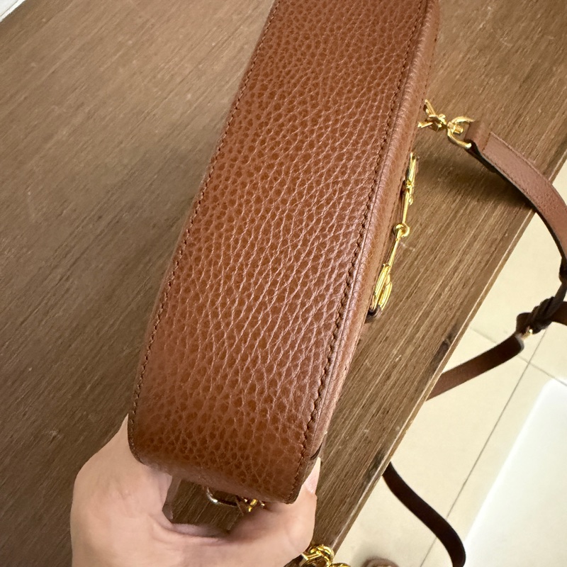 GUCCI 古馳 1955 mini丹寧經典馬鞍包-3