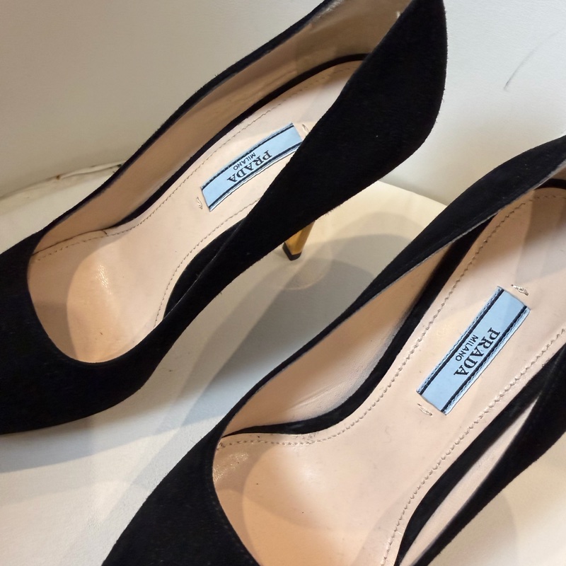 PRADA 黑色包頭高跟鞋🖤37號-2