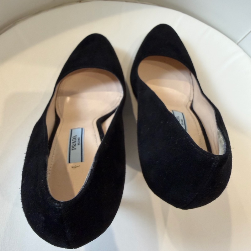 PRADA 黑色包頭高跟鞋🖤37號-4