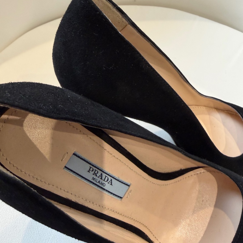 PRADA 黑色包頭高跟鞋🖤37號-9