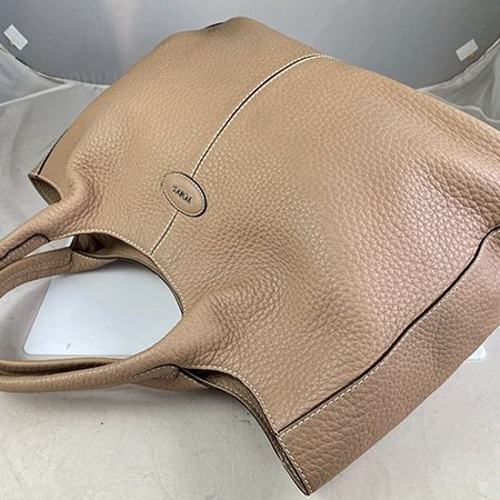 ＊奢華大道國際精品＊【T0152】TOD'S 駝色牛皮 24H BAG 手提/肩背兩用包-2
