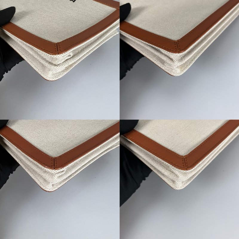 BALENCIAGA 339937卡其拼帆布肩背包-10