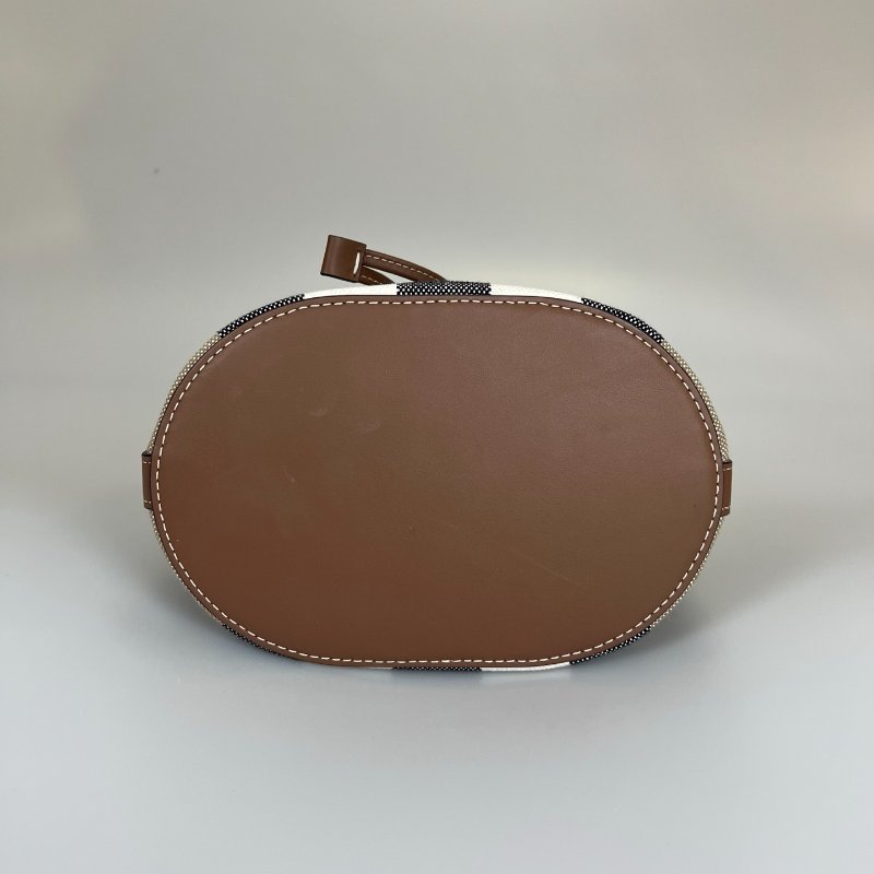 BURBERRY  帆布格紋水桶包-4