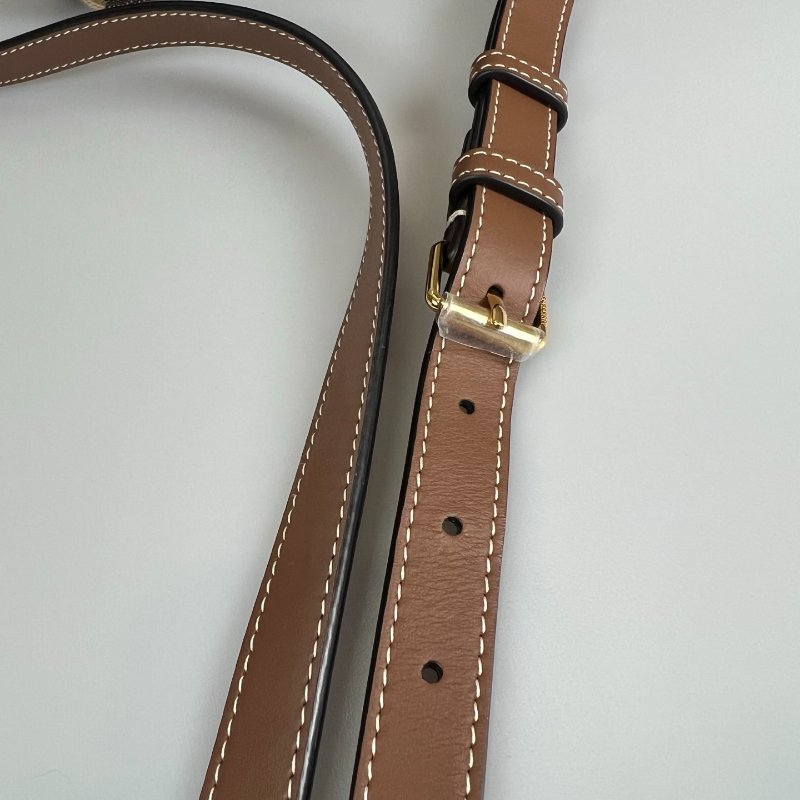 BURBERRY  帆布格紋水桶包-7