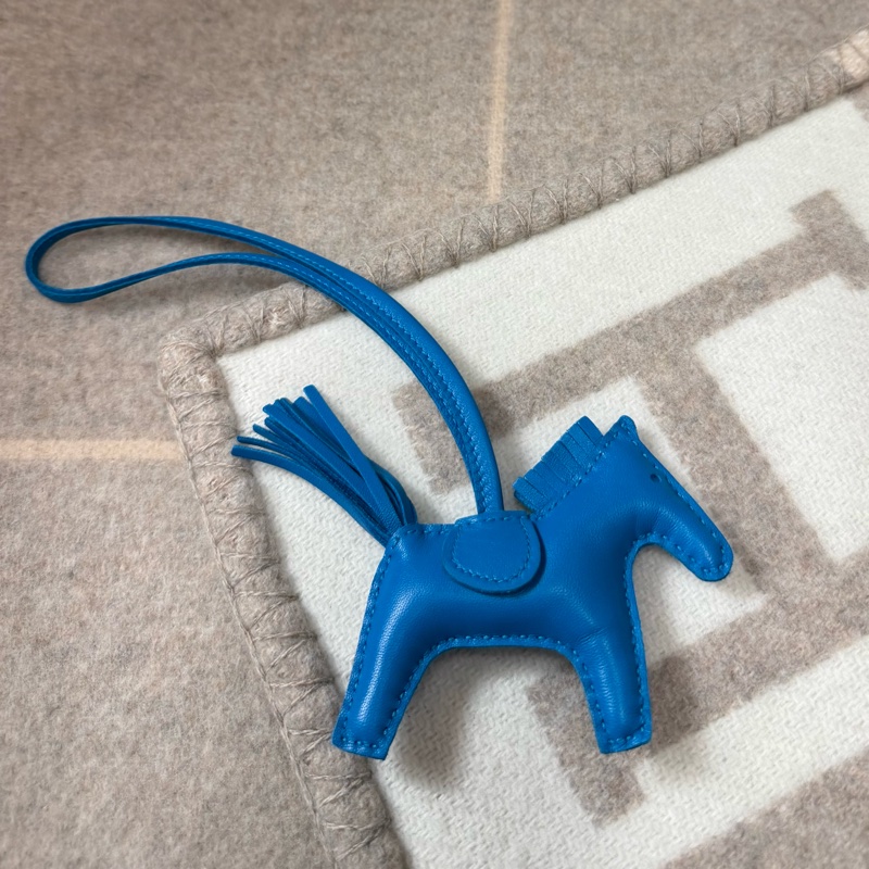 Hermes 愛馬仕 Rodeo PM 藍色小馬-1