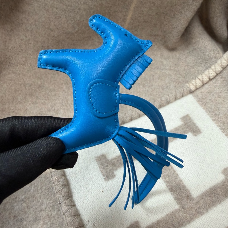 Hermes 愛馬仕 Rodeo PM 藍色小馬-2