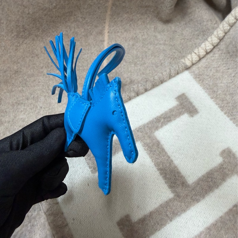 Hermes 愛馬仕 Rodeo PM 藍色小馬-3