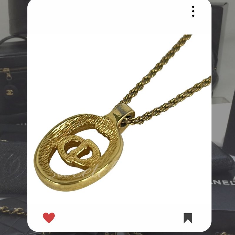 🛍️🎁 26 🔥 3月新品上架💖新品上架 現貨 🔥💖 ✨Christian Dior CD 金色閃鑽小圓牌頸鏈 Necklace Dior 閃石頸鏈 Dior 頸鏈-2