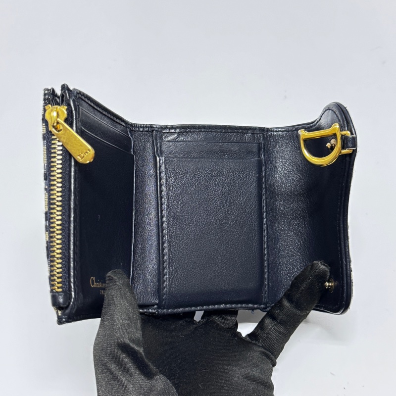 【超!級!新】 Dior Saddle 馬鞍老花短夾 全配🎁 (專櫃24,000)-8