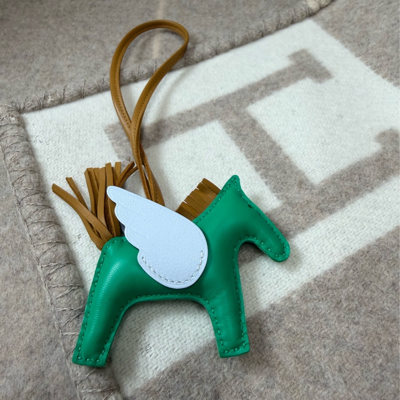 愛馬仕 Hermes RODEO PM 小飛馬 吊飾 掛飾 薄荷綠/芝麻色/霧霾藍-1