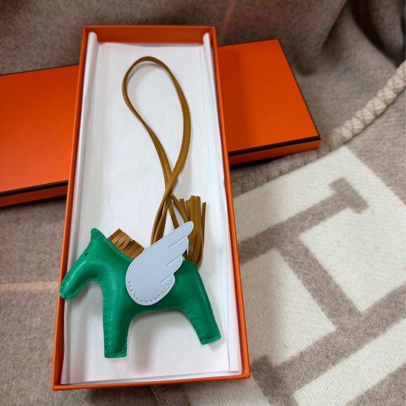 愛馬仕 Hermes RODEO PM 小飛馬 吊飾 掛飾 薄荷綠/芝麻色/霧霾藍-7