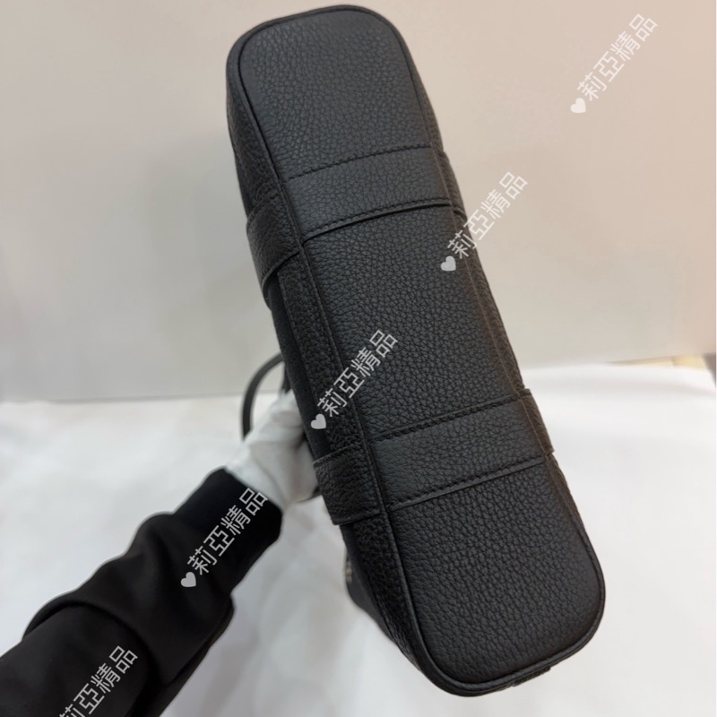 莉亞精品♡ Hermes 花園托特包直式 黑 二手美包-7