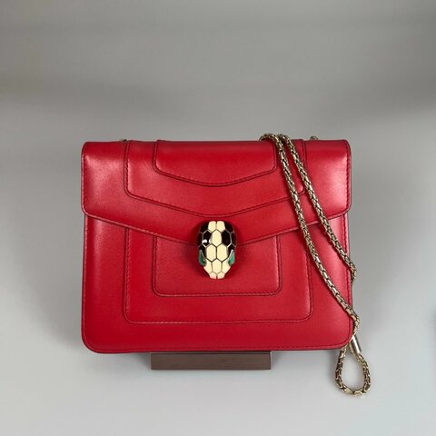 BVLGARI 紅蛇頭包