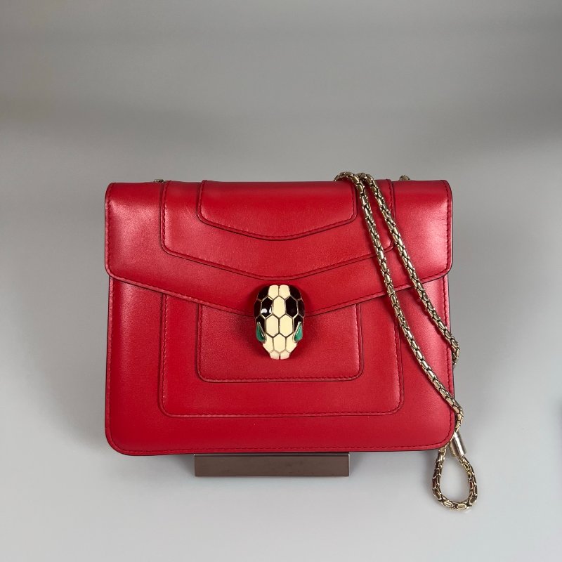 BVLGARI 紅蛇頭包-0