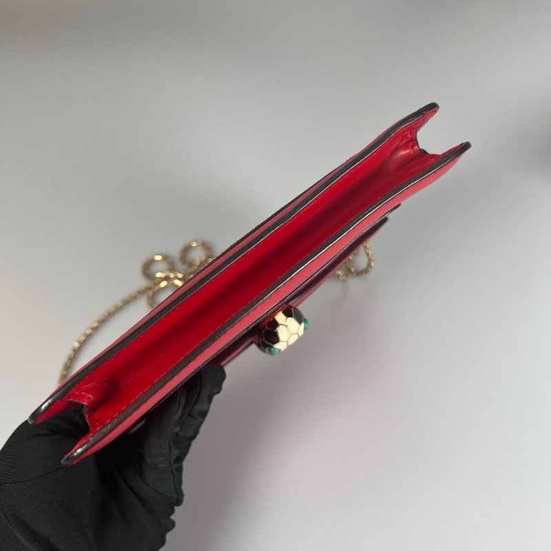 BVLGARI 紅蛇頭包-4