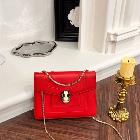 BVLGARI 紅蛇頭包