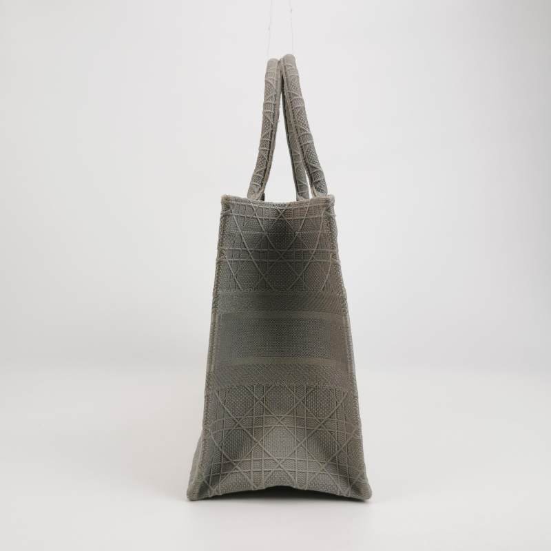 Dior BookTote中號帆布藤格紋手提包-2