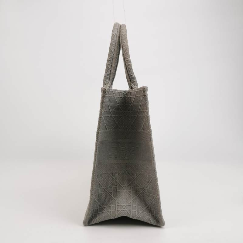 Dior BookTote中號帆布藤格紋手提包-3