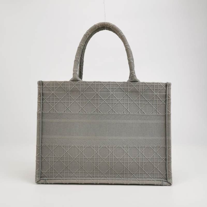 Dior BookTote中號帆布藤格紋手提包-4