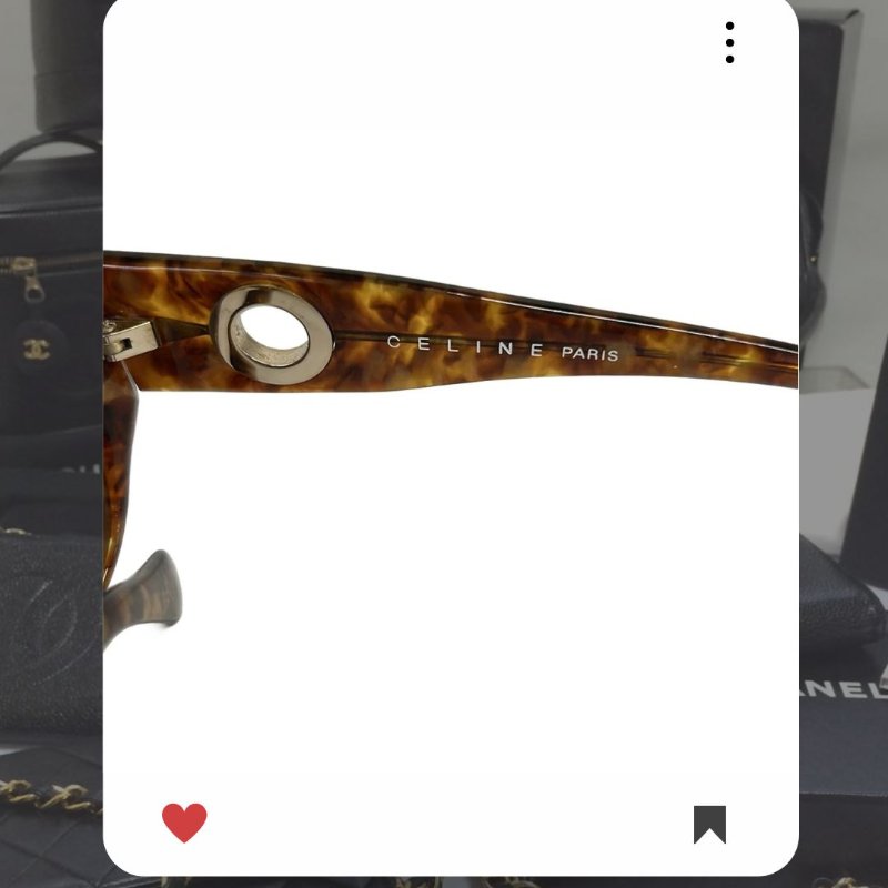 🛍️🎁 26 🔥 3月新品上架💖新品上架 現貨 🔥💖 ✨Celine 經典款深棕色太陽眼鏡 Celine Vintage Sunglasses-4