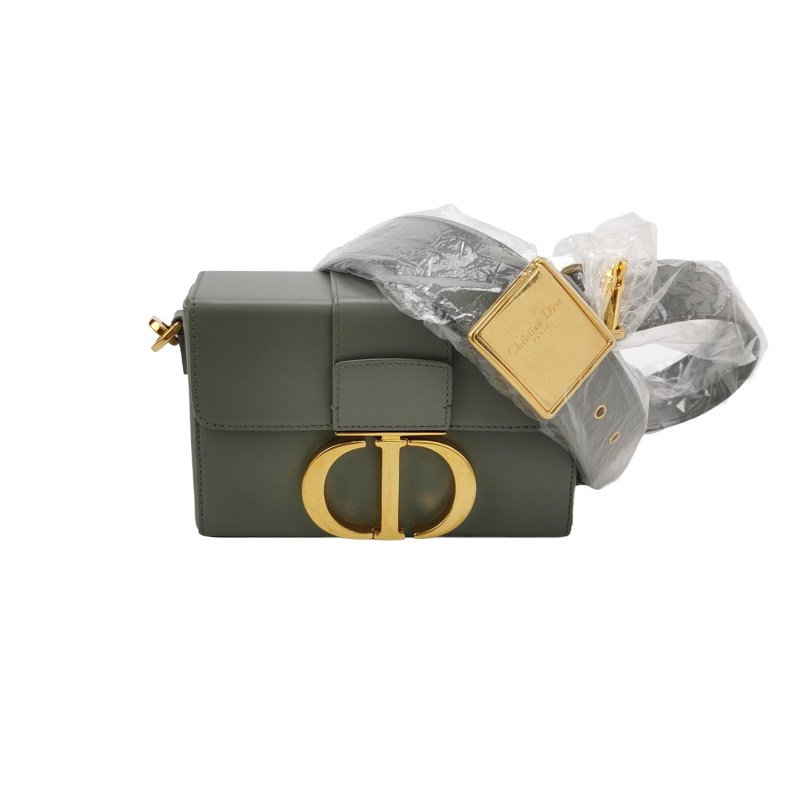 Dior 30 Montaigne蒙田包迷你牛皮純色CD標誌斜挎包單肩包-0