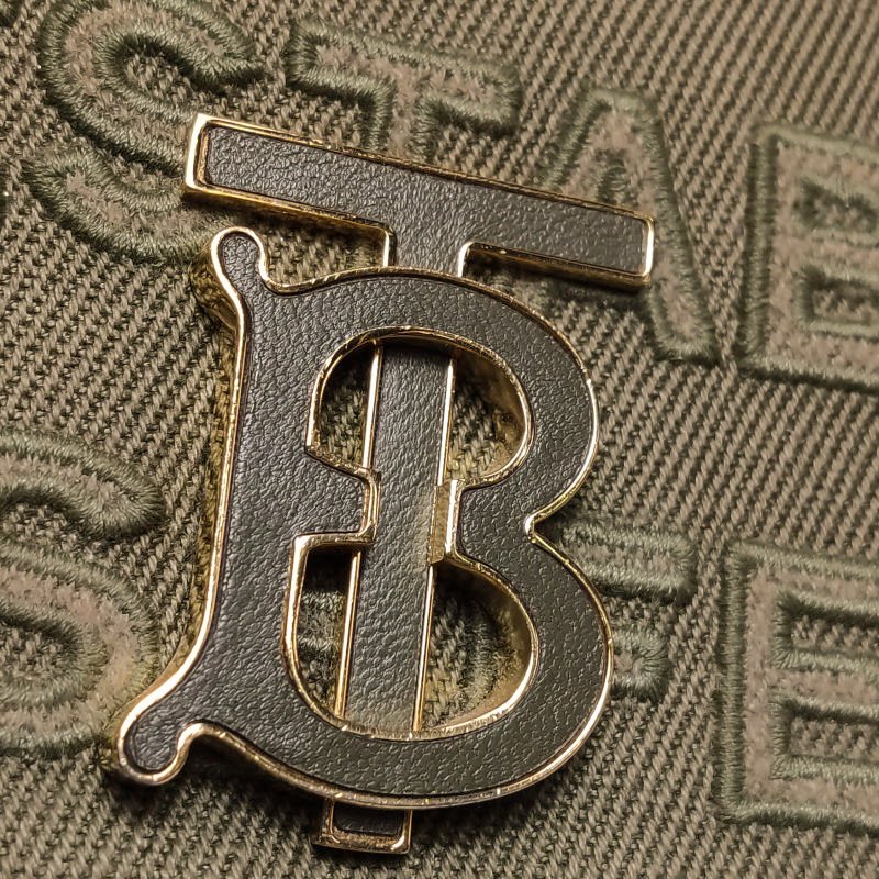 Burberry Lola蘿納包小號羊皮帆布TB標識字母logo斜挎包單肩包-10