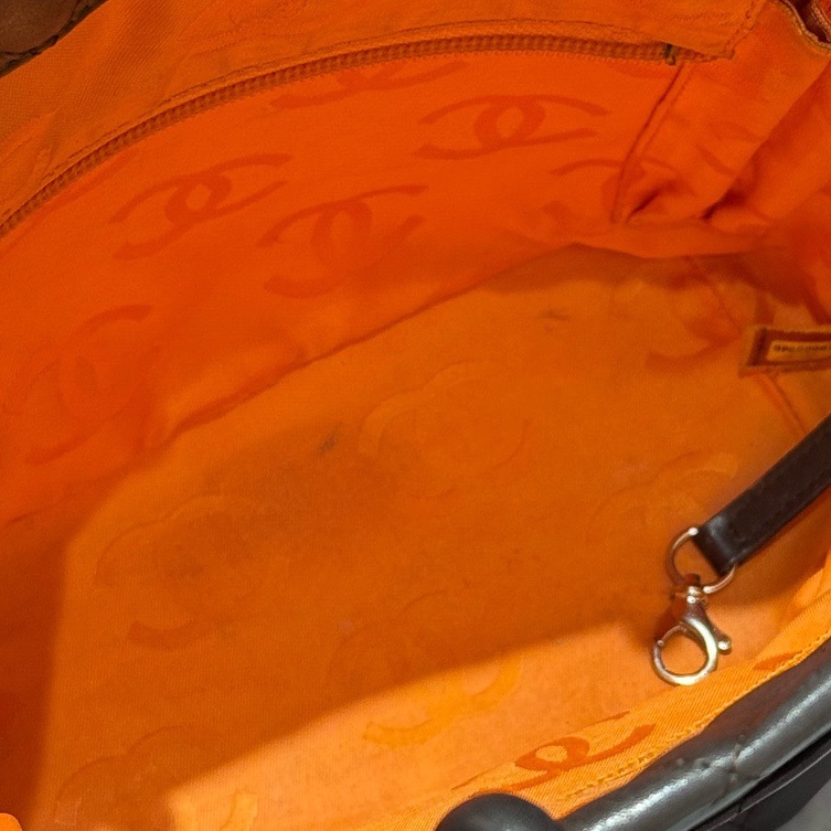 Chanel 巧克力色康鵬菜籃子 稀少款配色 尺寸約24*20-5