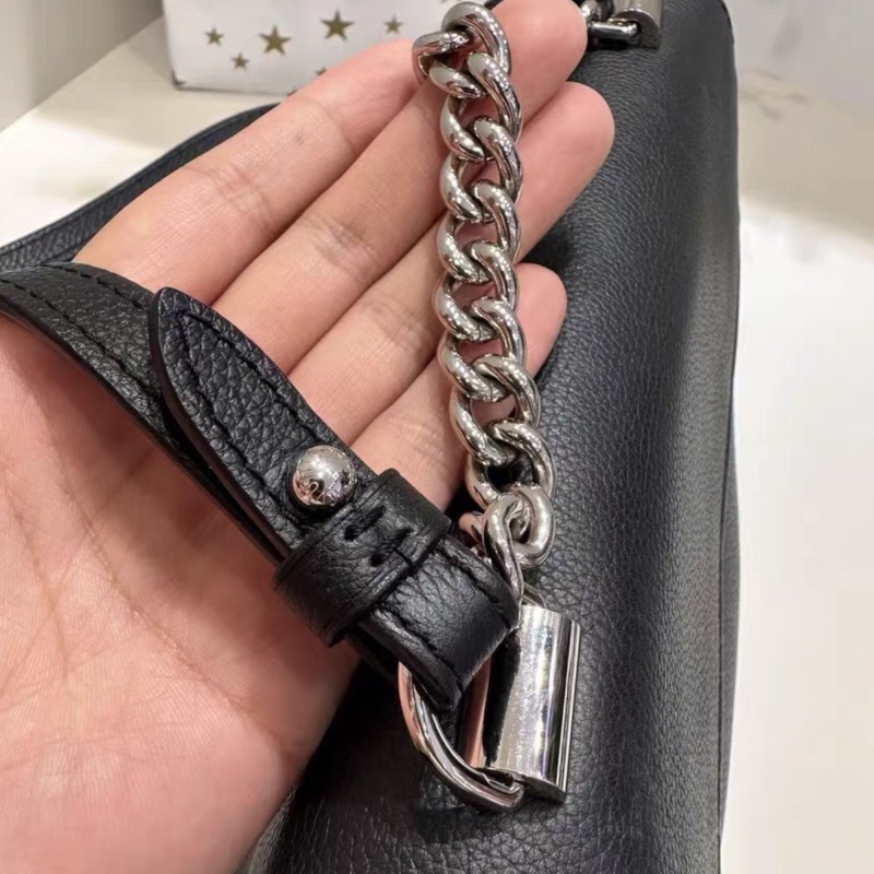 👙👙LV Locke bb黑銀荔枝牛皮-11