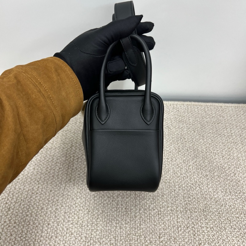 Hermes 愛馬仕 Mini lindy 黑色 Swift皮 CT鴛鴦扣-2