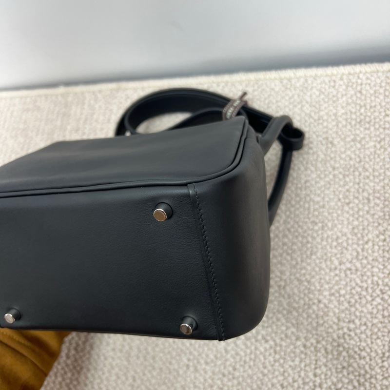 Hermes 愛馬仕 Mini lindy 黑色 Swift皮 CT鴛鴦扣-7