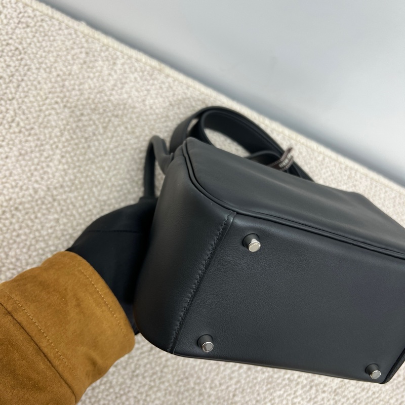Hermes 愛馬仕 Mini lindy 黑色 Swift皮 CT鴛鴦扣-8