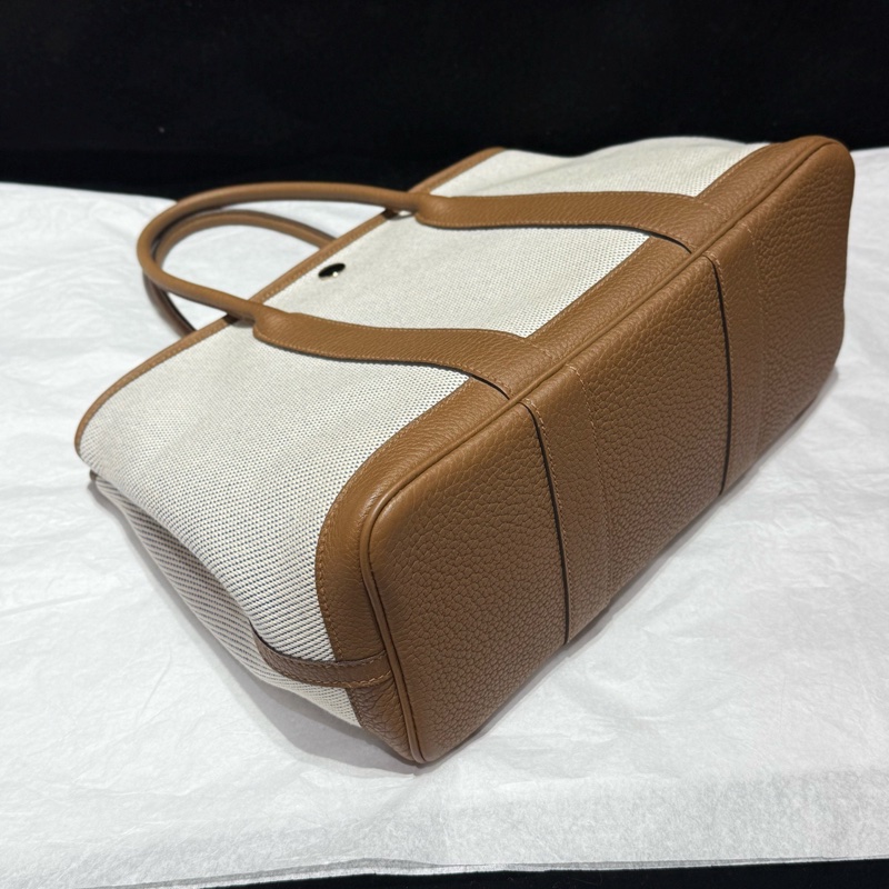 Hermes garden party30 栗子色拼藍 u刻-3