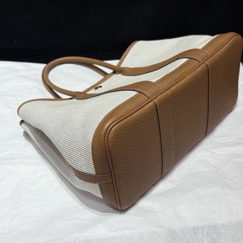 Hermes garden party30 栗子色拼藍 u刻-5