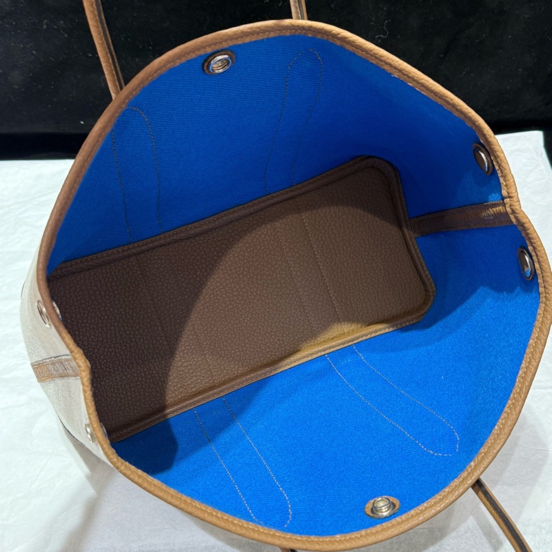 Hermes garden party30 栗子色拼藍 u刻-6
