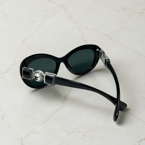 莉亞精品♡Chanel墨鏡 珍珠方形造型墨鏡 二手