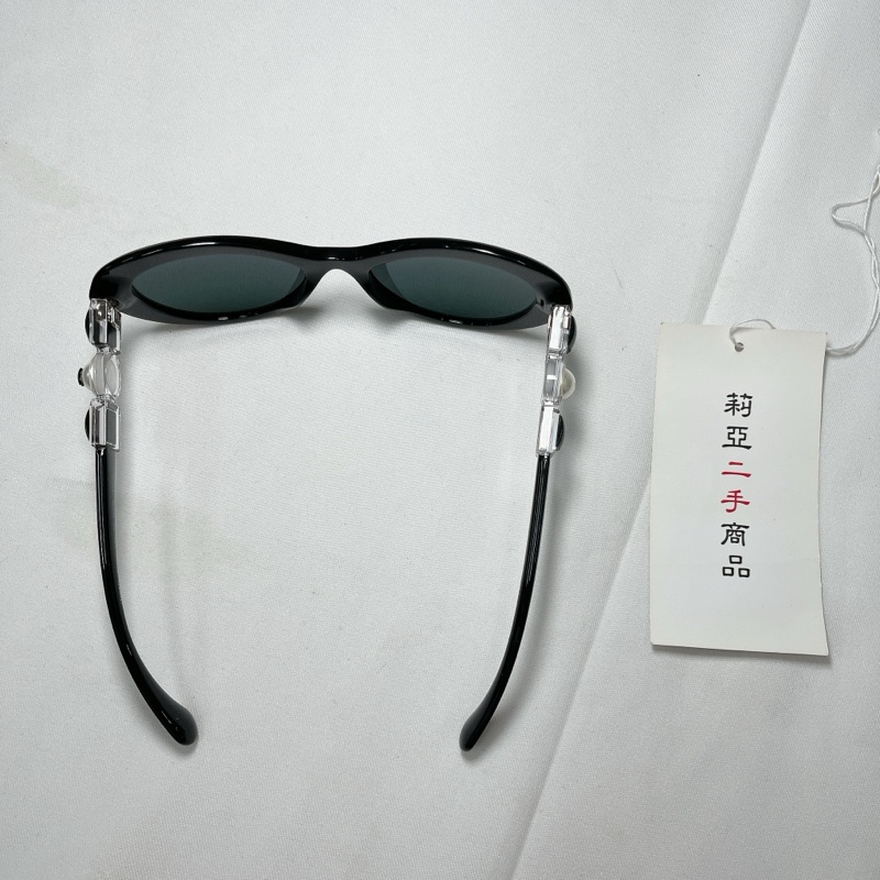 莉亞精品♡Chanel墨鏡 珍珠方形造型墨鏡 二手-2
