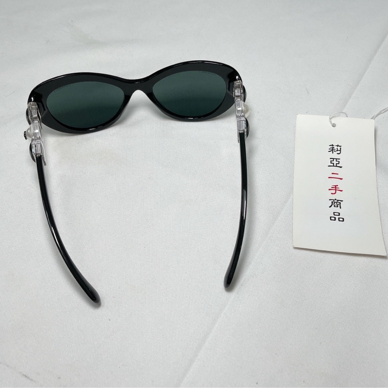 莉亞精品♡Chanel墨鏡 珍珠方形造型墨鏡 二手-6
