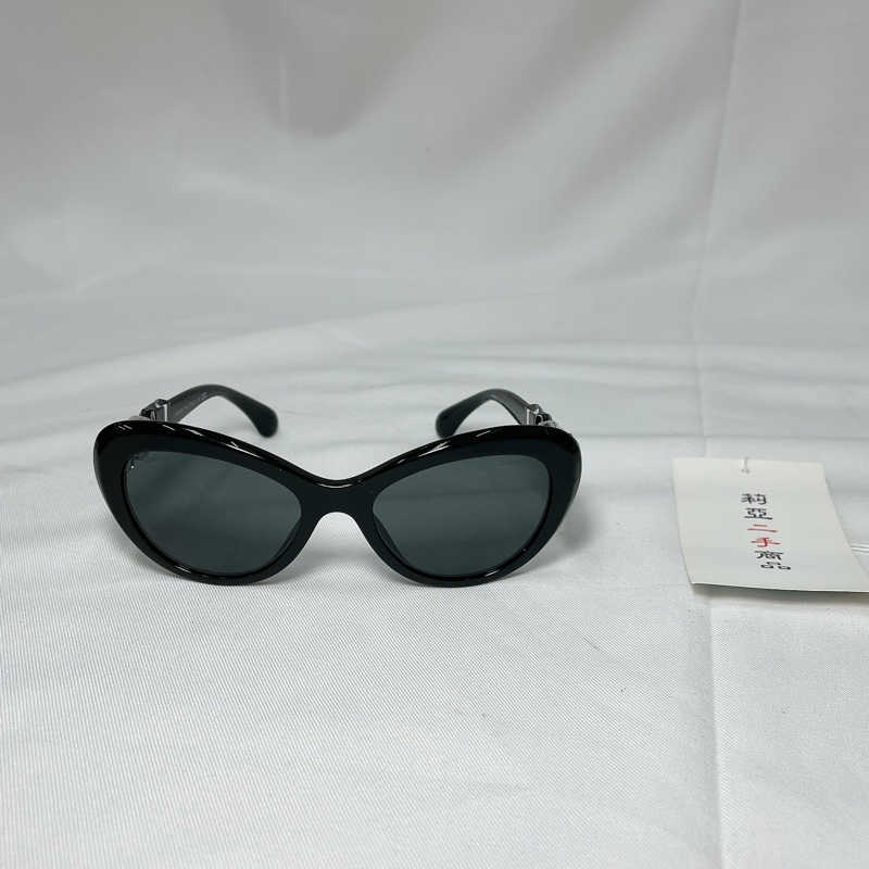 莉亞精品♡Chanel墨鏡 珍珠方形造型墨鏡 二手-7