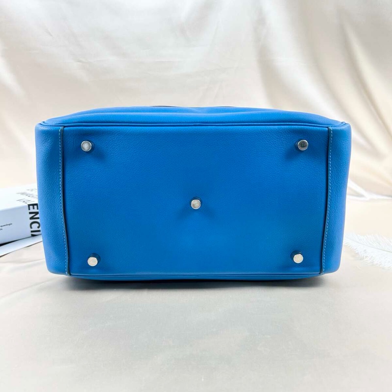 Hermes • Lindy 30 水彩藍銀釦 Evercolor皮-2