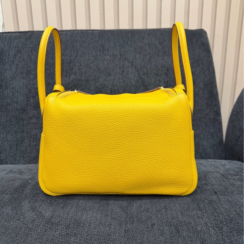 愛馬仕/hermes琥珀黃銀扣lindy26 TC皮閒置好成色-1