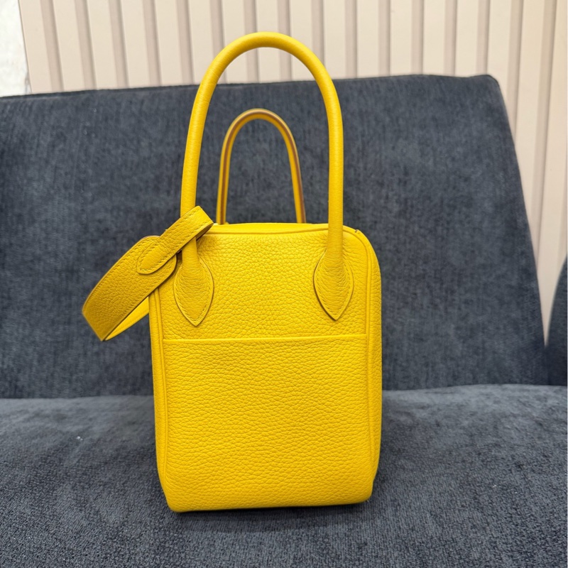 愛馬仕/hermes琥珀黃銀扣lindy26 TC皮閒置好成色-2