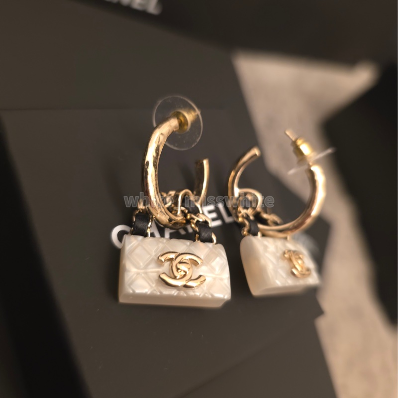 Chanel書包扣耳環-2