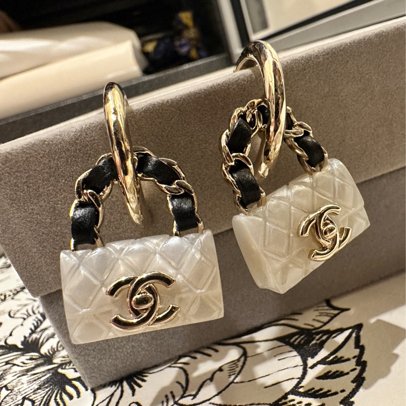 Chanel書包扣耳環-3