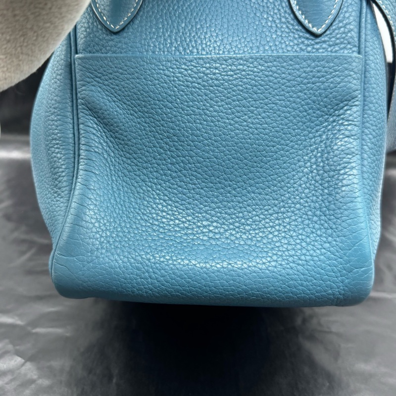 Hermes • Lindy 30 牛仔藍銀釦 Togo皮-12