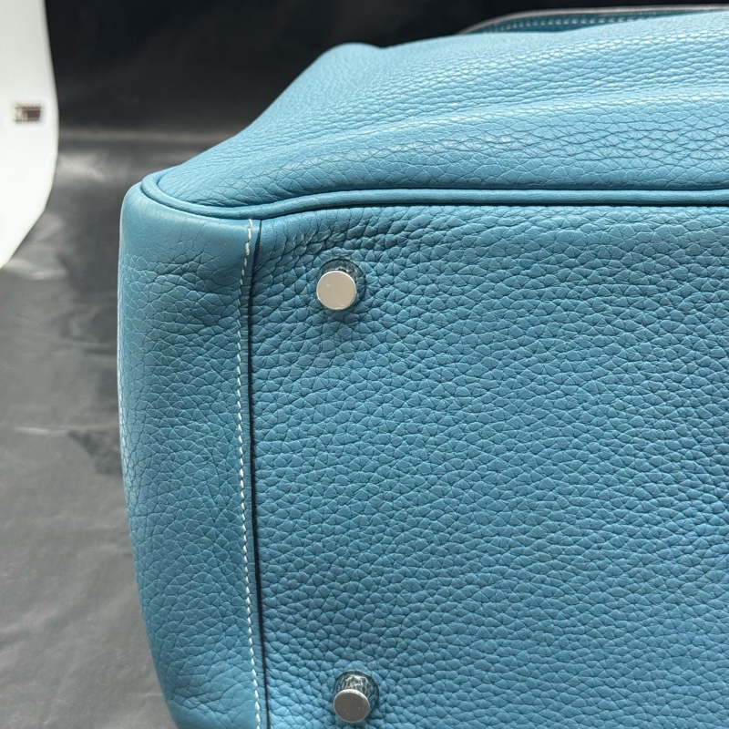 Hermes • Lindy 30 牛仔藍銀釦 Togo皮-19
